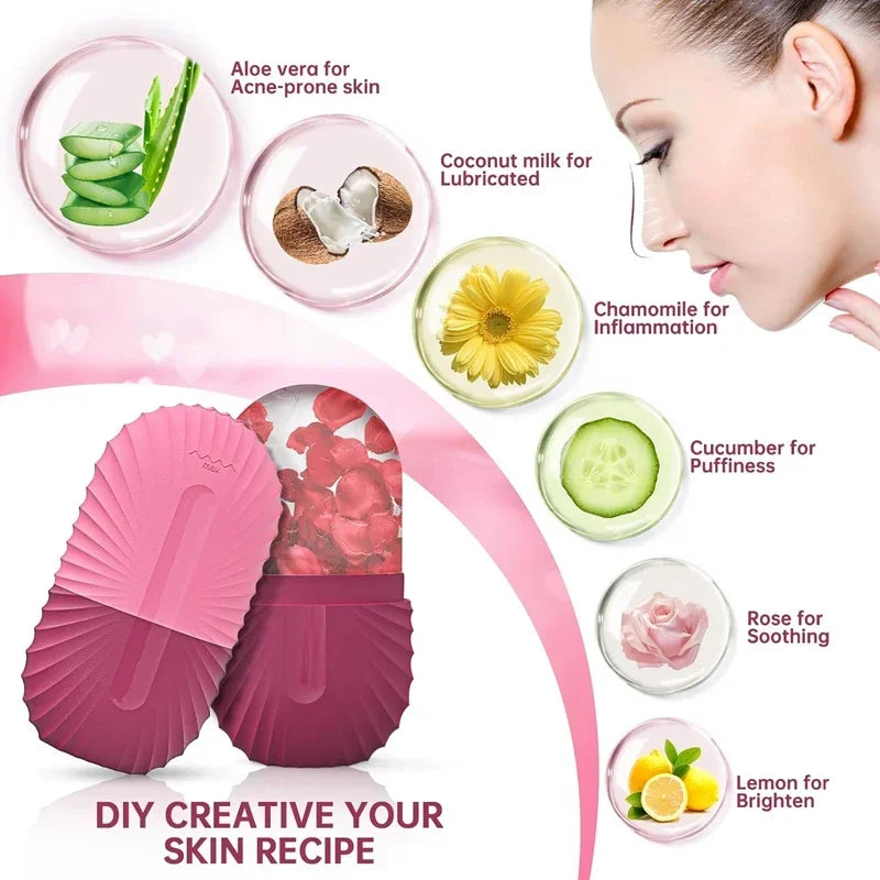 GLAZESKIN Ice Globe Facial Rollers