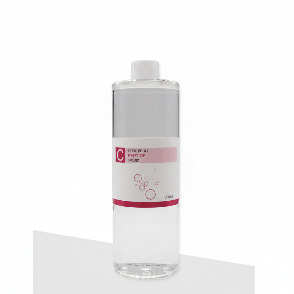 GLAZESKIN Glass Glow Peeling Serum - Pure Fruit Peptide Liquid professional studio photo